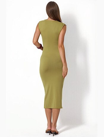 Vestido maxi sin mangas busem