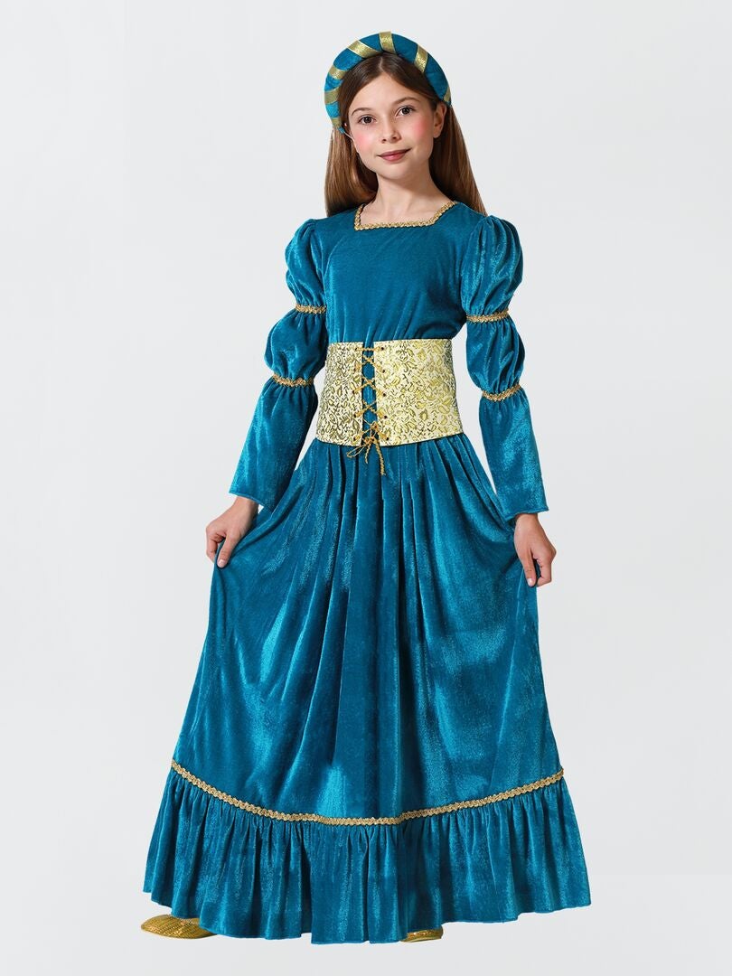 Vestido medieval  - Disfraz azul - Kiabi