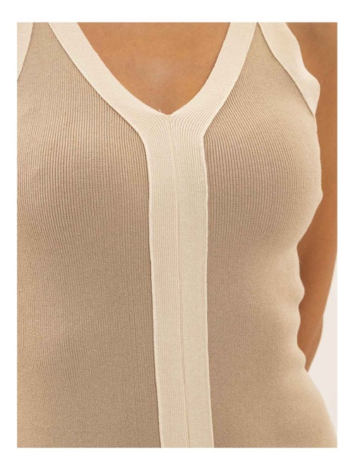 Vestido midi ajustado bicolor IKARA - Kiabi Vestido midi ajustado bicolor IKARA - Kiabi