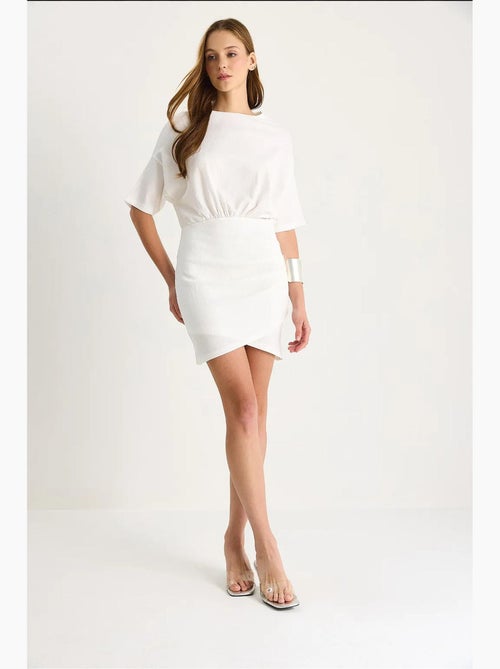 Vestido midi ajustado con cierre de cremallera lucci - Kiabi Vestido midi ajustado con cierre de cremallera lucci - Kiabi