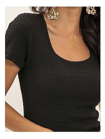 Vestido midi ajustado con textura IENA