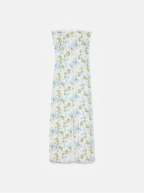 Vestido midi ajustado floral sin tirantes dilvin - Kiabi Vestido midi ajustado floral sin tirantes dilvin - Kiabi