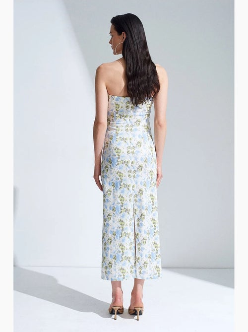 Vestido midi ajustado floral sin tirantes dilvin - Kiabi Vestido midi ajustado floral sin tirantes dilvin - Kiabi