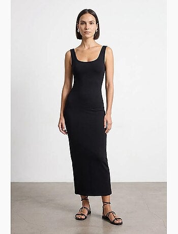Vestido midi ajustado sin mangas dilvin