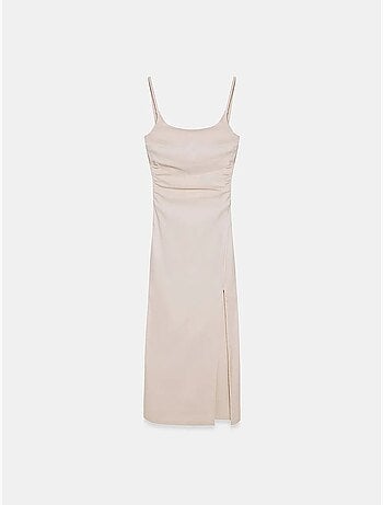 Vestido midi ajustado sin mangas para mujer dilvin