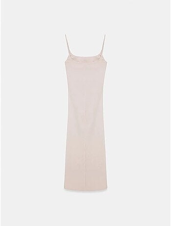 Vestido midi ajustado sin mangas para mujer dilvin