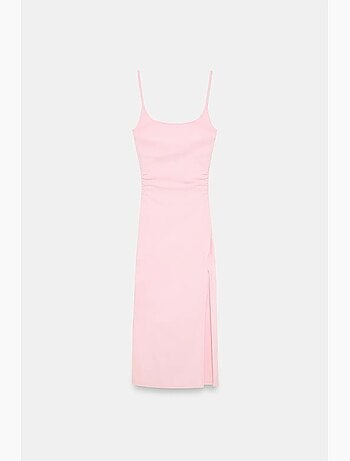Vestido midi ajustado sin mangas para mujer dilvin