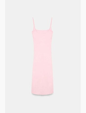 Vestido midi ajustado sin mangas para mujer dilvin