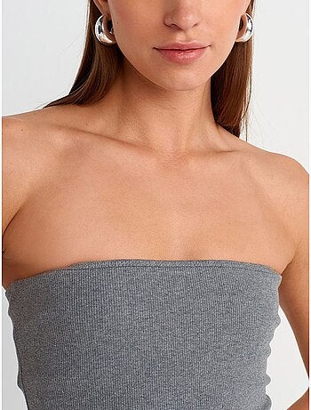 Vestido midi ajustado sin tirantes dilvin