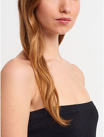 Vestido midi ajustado sin tirantes dilvin