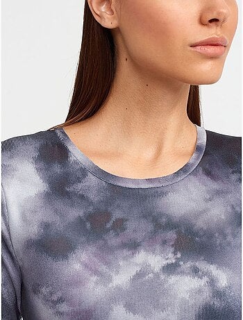 Vestido midi ajustado tie-dye dilvin