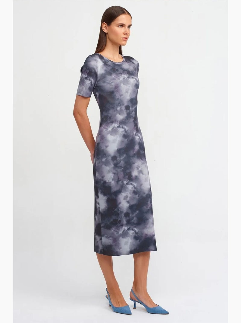 Vestido midi ajustado tie-dye dilvin Multicolor - Kiabi