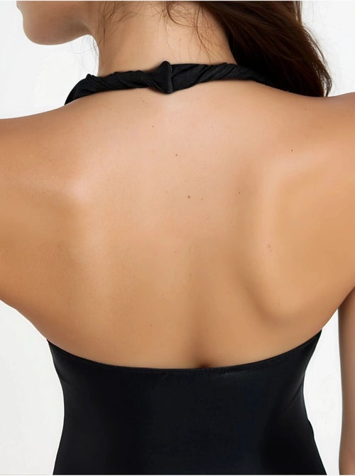 Vestido midi asimétrico con cuello en v de busem - Kiabi