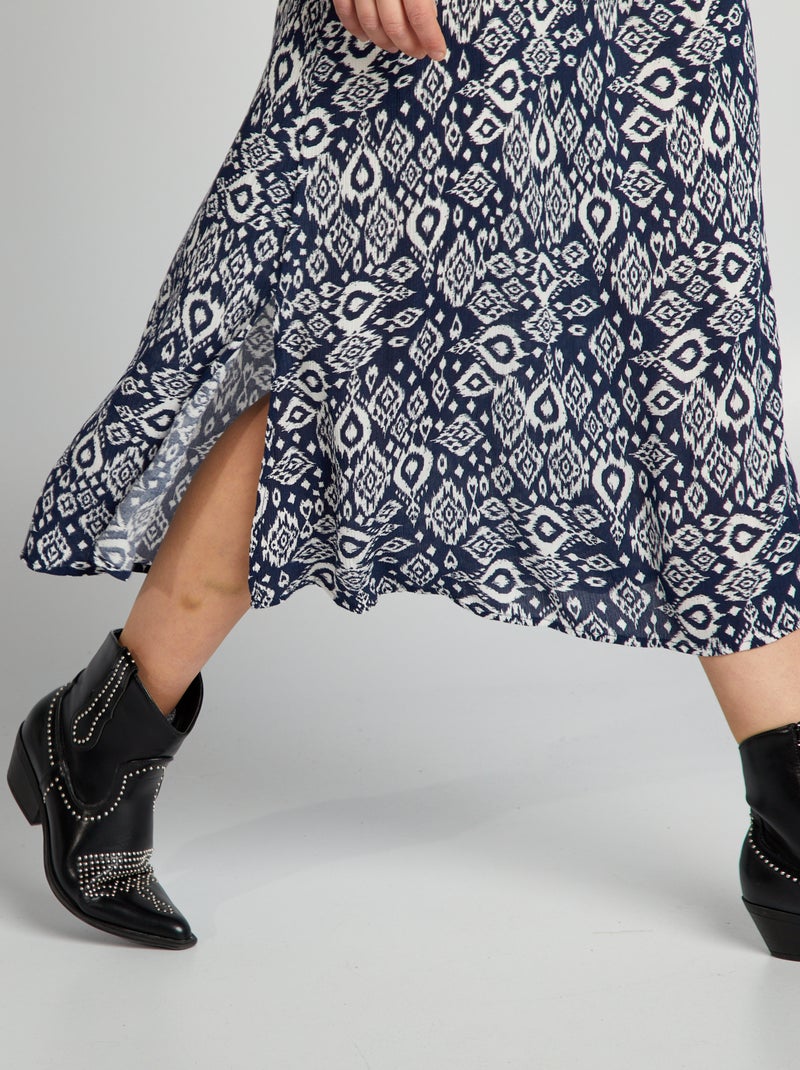 Vestido midi AZUL - Kiabi