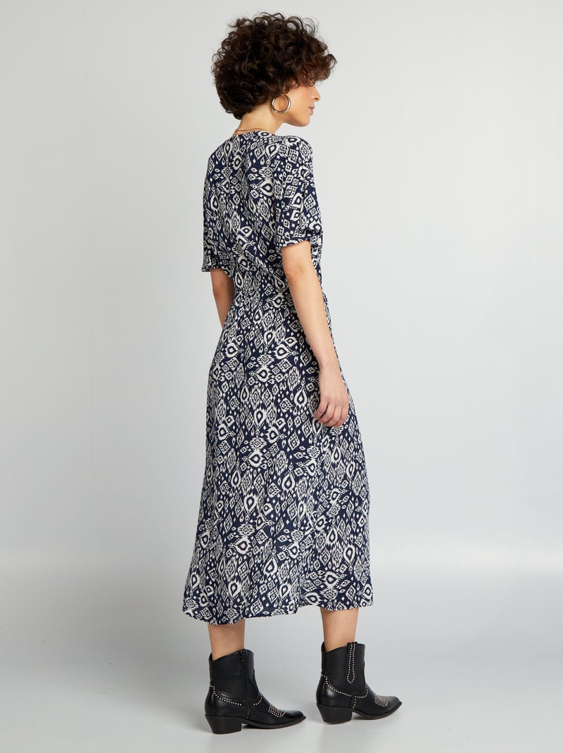 Vestido midi AZUL - Kiabi