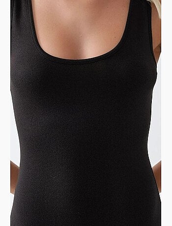 Vestido midi básico de tacto suave hiccup