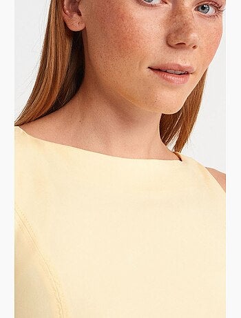 Vestido midi bodycon sin mangas con abertura dilvin