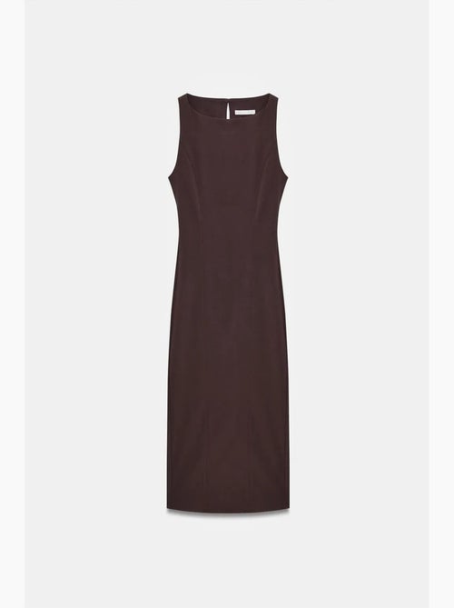 Vestido midi bodycon sin mangas con abertura dilvin - Kiabi Vestido midi bodycon sin mangas con abertura dilvin - Kiabi