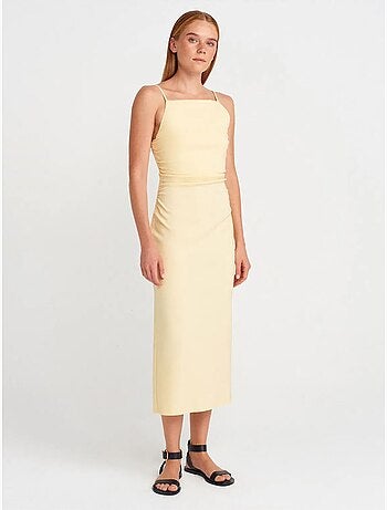 Vestido midi bodycon sin mangas dilvin