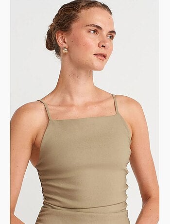 Vestido midi bodycon sin mangas dilvin