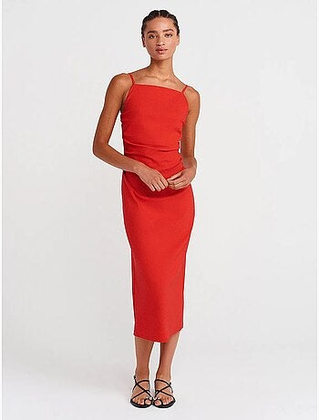 Vestido midi bodycon sin mangas dilvin