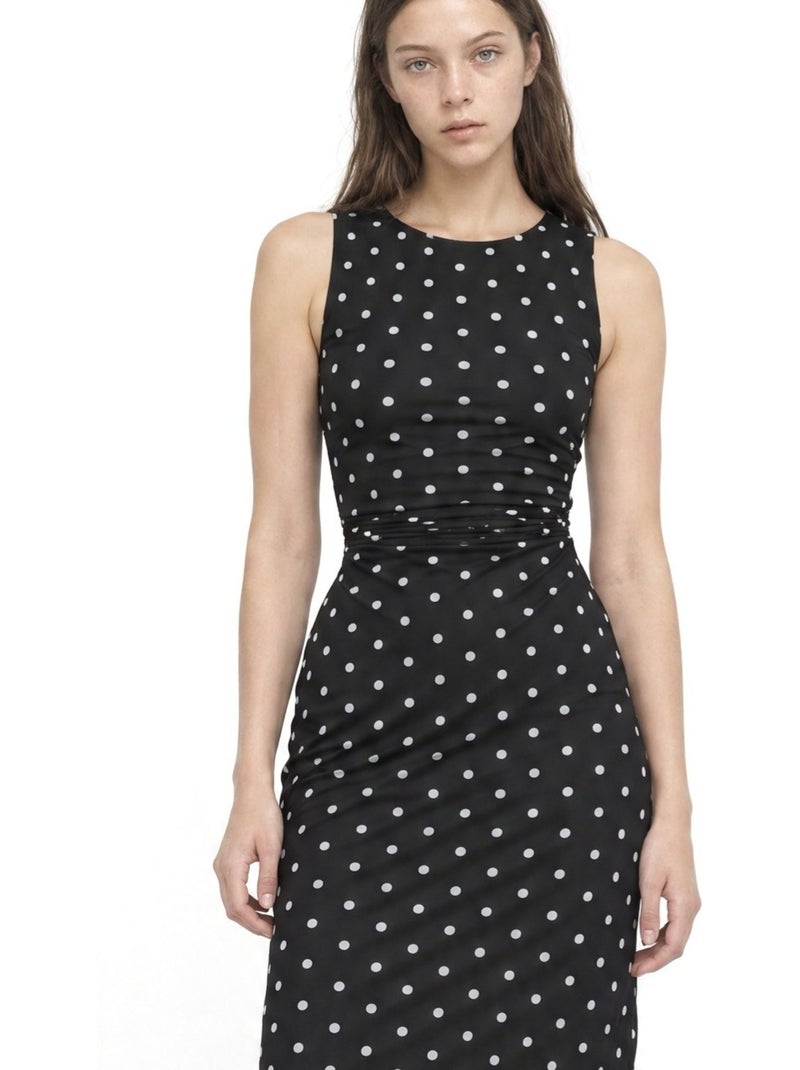 Vestido midi busem Azul marino - Kiabi