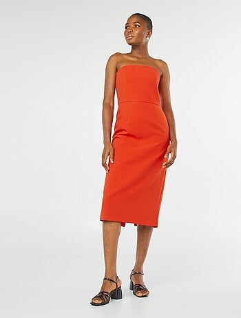 Vestido midi bustier