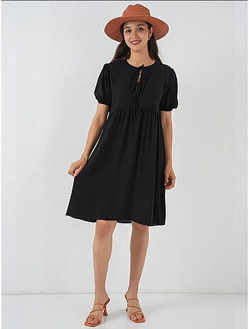 Vestido midi con cierre de lazo bdart