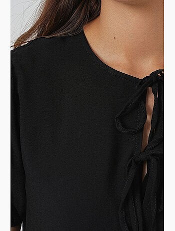 Vestido midi con cierre de lazo bdart