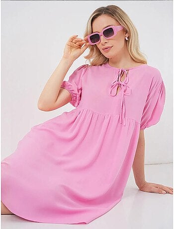 Vestido midi con cierre de lazo bdart