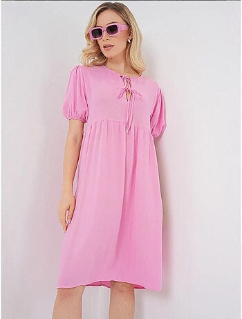 Vestido midi con cierre de lazo bdart