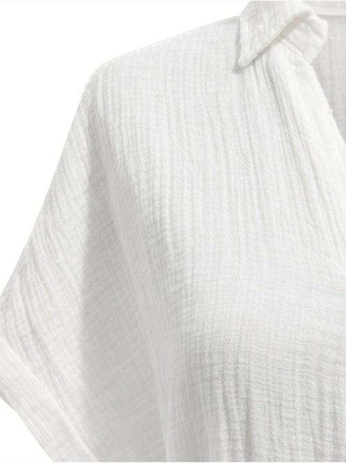 Vestido midi con cuello en v y detalles de accesorios mixray - Kiabi