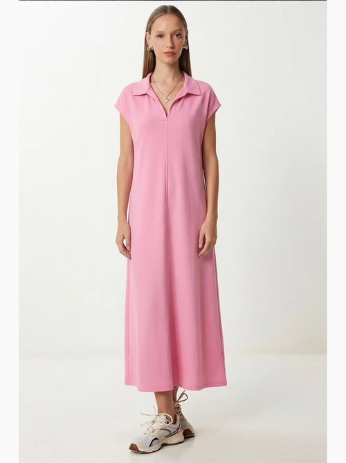Vestido midi con cuello polo y bolsillo de estambul istanbul - Kiabi Vestido midi con cuello polo y bolsillo de estambul istanbul - Kiabi