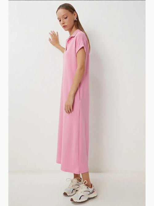 Vestido midi con cuello polo y bolsillo de estambul istanbul - Kiabi Vestido midi con cuello polo y bolsillo de estambul istanbul - Kiabi