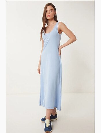 Vestido midi con escote en u istanbul