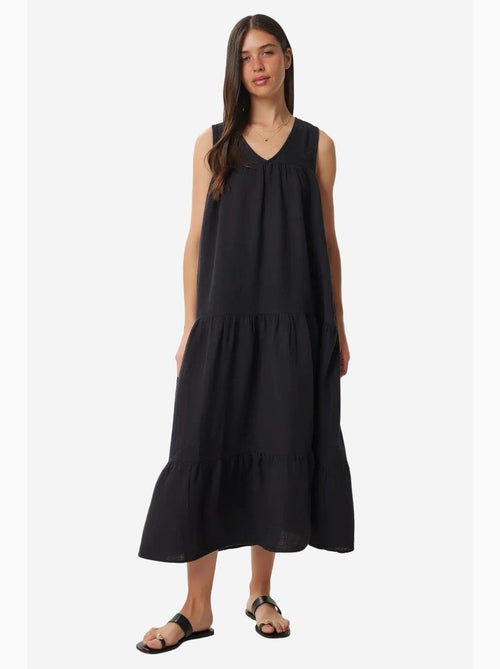 Vestido midi con escote en v y volantes istanbul - Kiabi Vestido midi con escote en v y volantes istanbul - Kiabi