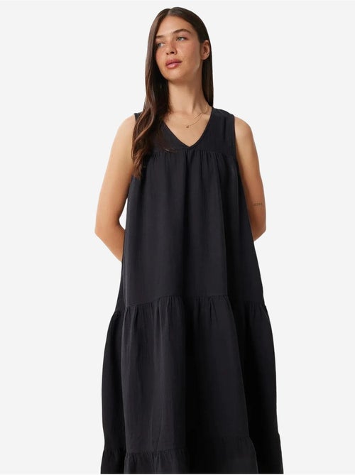 Vestido midi con escote en v y volantes istanbul - Kiabi Vestido midi con escote en v y volantes istanbul - Kiabi