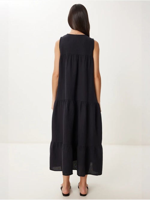 Vestido midi con escote en v y volantes istanbul - Kiabi Vestido midi con escote en v y volantes istanbul - Kiabi
