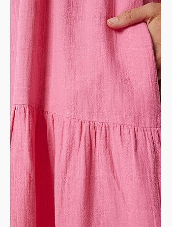 Vestido midi con escote en v y volantes istanbul
