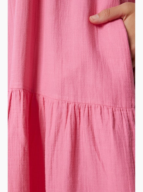 Vestido midi con escote en v y volantes istanbul - Kiabi Vestido midi con escote en v y volantes istanbul - Kiabi