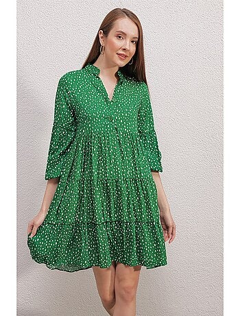 Vestido midi con estampado