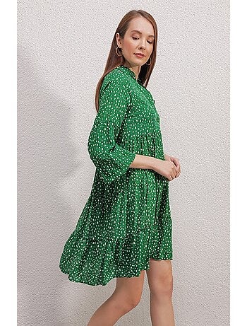 Vestido midi con estampado