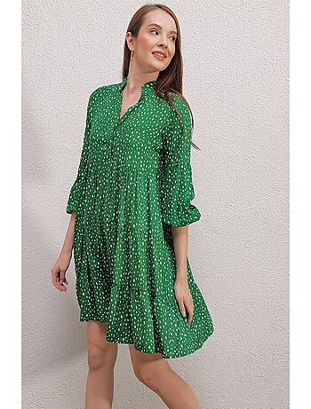 Vestido midi con estampado