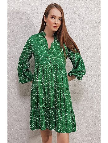 Vestido midi con estampado