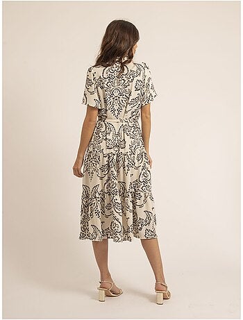 Vestido midi con motivos IONELA