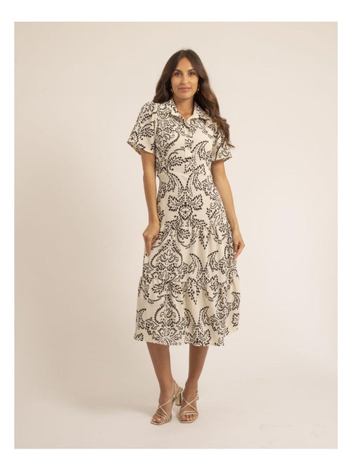 Vestido midi con motivos IONELA - Kiabi