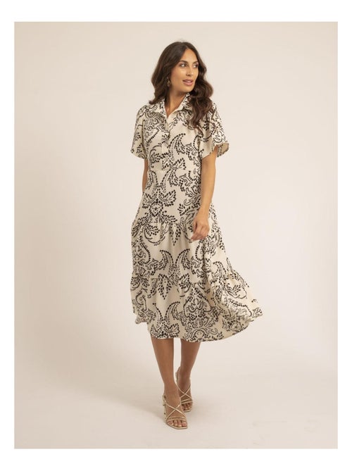 Vestido midi con motivos IONELA - Kiabi