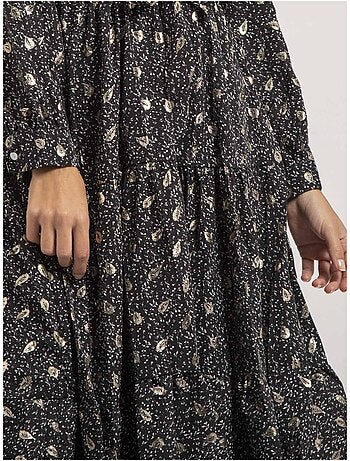 Vestido midi con motivos IVELIA