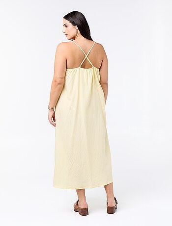 Vestido midi con tirantes ajustables