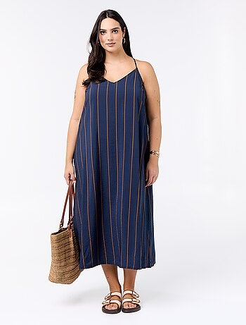 Vestido midi con tirantes ajustables
